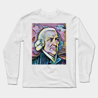 Adam Smith Portrait | Adam Smith Artwork 10 Long Sleeve T-Shirt